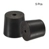 sourcing map Rubber Tapered Plug 24mm to 28mm with Hole