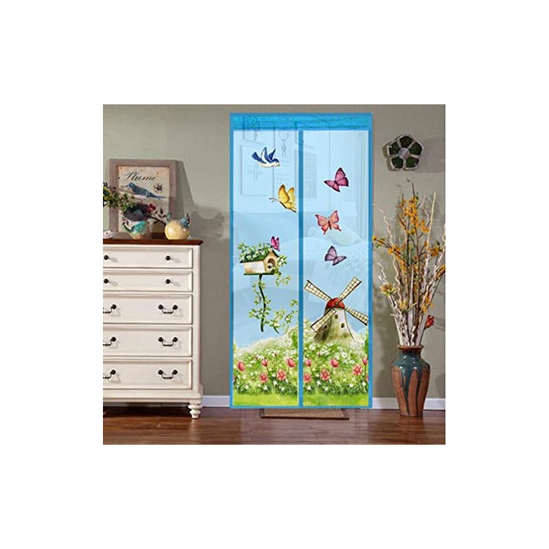 Magnetic Door Screen Fly Bug Mosquito Mesh Curtain for Balcony