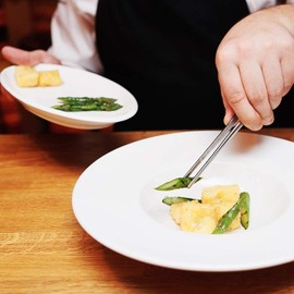 30cm / 12-Inch Long Stainless Steel Food Tongs Straight Tweezers Kitchen Tool