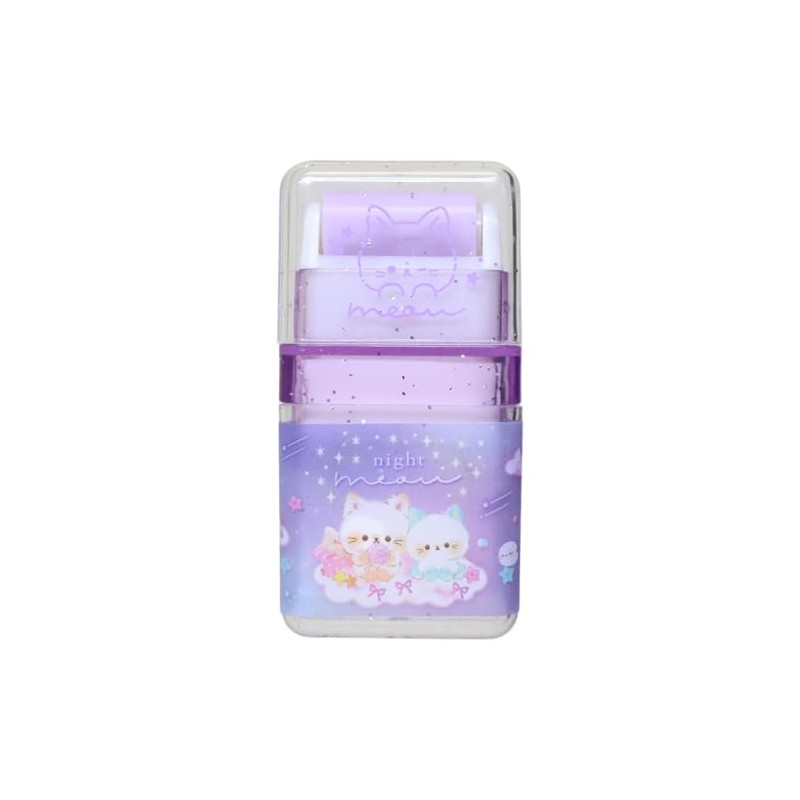 Kegomo Scented Roller Eraser/Nightmeow Coolier, Back to School Stationery, Cute