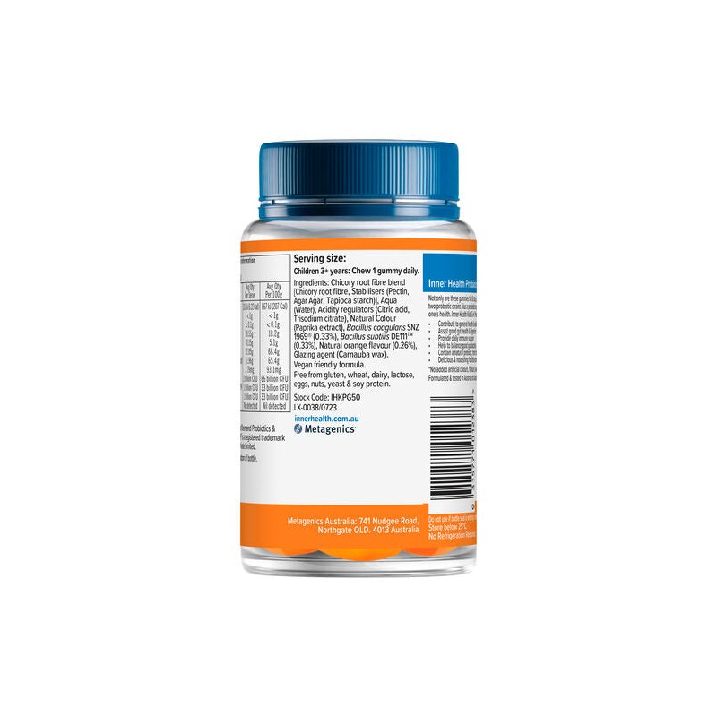 Inner Health Kids 3-in-1 Probiotic Gummies 50 Gummies