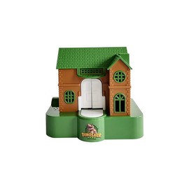 OBEST Children's Dinosaur Piggy Bank, Coin Stealing Cartoon Money Box, Automatic Electronic Music Saving Gift, House Shape