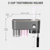 Bathroom Toothbrush Holder —Wall-Mounted Toothbrush Organizer (with Automatic Toothpaste Dispenser),