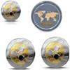 White Isle XRP Ripple Commemorative Coin, Gold and Silver Alloy,