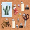 100 Pack Large Push Pins Clear Thumb Tacks 1 Inch