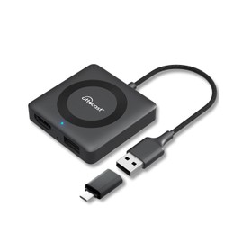 OTTOCAST Car TV Mate Max - 2024 Fire TV Stick Converter with Wireless CarPlay Android Auto, HD HDMI Car Adapter Cast Video/Game to Car, Works for Wired CarPlay Cars and Most Streaming Devices