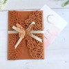 MillaSaw Floral Wedding Invitation Set With Blank Insert Envelope and