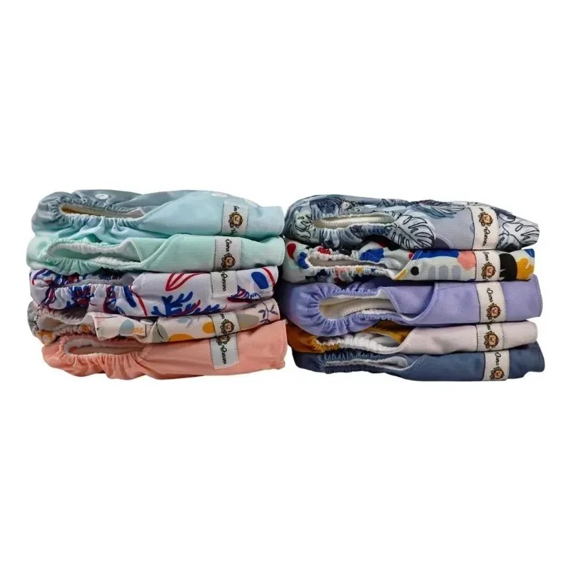 10 X Eco10 Pañales Insertos De Bambú De Tamaño Ajustable