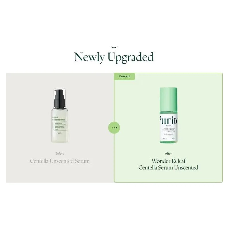 Purito Wonder Releaf Centella Serum Unscented 60ml Sensible Todo Tipo