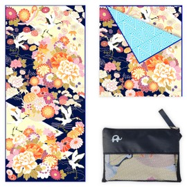 Elite Trend - Toalla de playa de microfibra extragrande de 78 x 35 pulgadas, sin arena, de secado rápido, para viajes, natación, piscina, yoga, senderismo, camping, toalla de microfibra ligera de