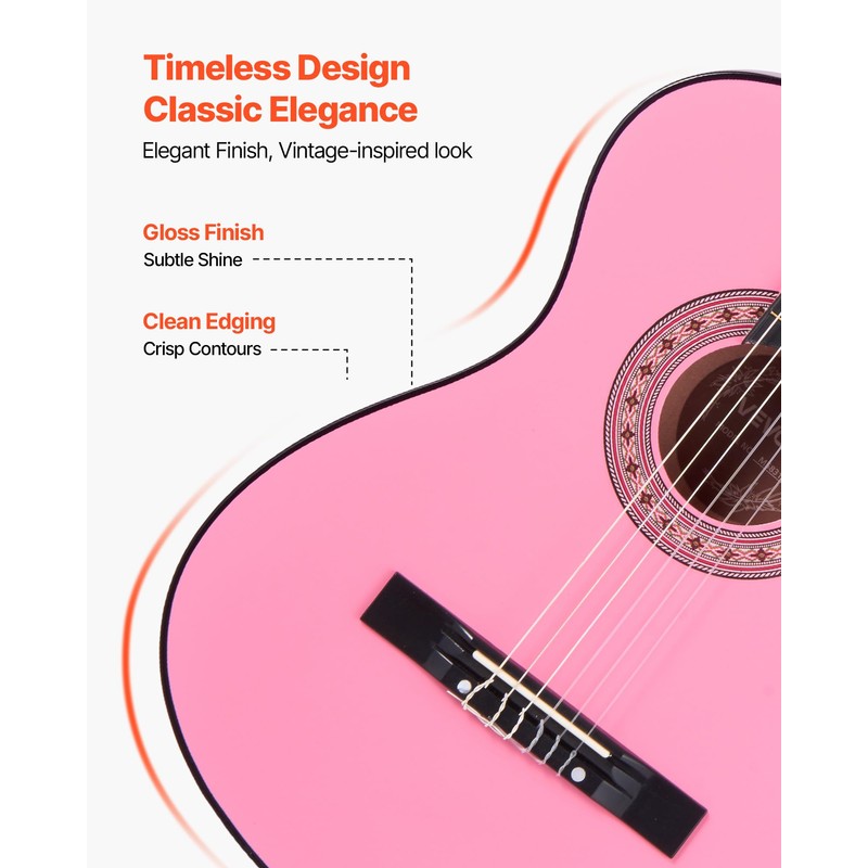 VEVOR 38 Inch Beginner Acoustic Guitar, Classical Guitar Full Starter