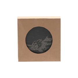 Meg Hawkins Slate Coasters Set of 4 - Engraved Animals Design - Statement Kichenware for the Home