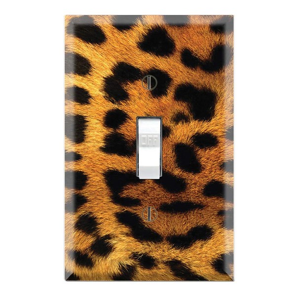 Graphics Wallplates - Cheetah Skin - Single Toggle Wall Plate Cover