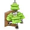 Bonka Bird Toys 3277 Triple Frog Ringer Bird Toy