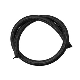 REPAIROCK 3.3ft 10AN Car Fuel Hose AN10 5/8" Universal Braided Nylon Stainless Steel CPE Oil Fuel Gas Line Hose Black Auto Replacement Parts