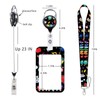 BKBKAAK Stationery Lanyards for ID Badges Holder, School Theme Vertical