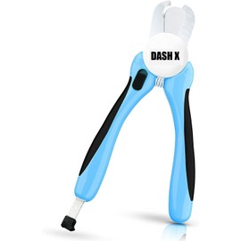 DASH X Dog & Cat Pets Nail Clippers and Trimmers - with Safety Guard to Avoid Over Cutting, Free Nail File, Razor Sharp Blade - for Large and Small Animals. (LARGE)