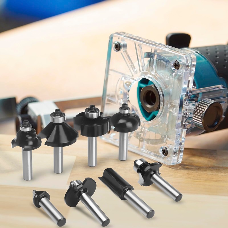 BAIDETS Pro 15-Piece Milling Cutter Set for Wood - Carbide