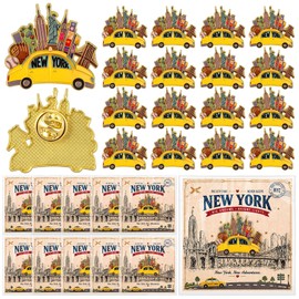 Highergo 36 Sets Souvenirs Gifts Bulk Pins, New York