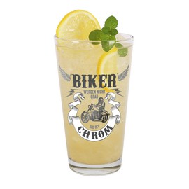 Herz & Heim® Tumbler for Motorcyclists - Biker werden nicht grau das ist Chrom