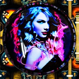 TAYLOR ALISON SWIFT FIVE LARGE PINS AND CONCERT CHARMS