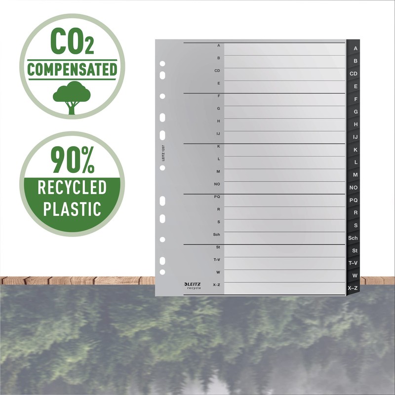 Leitz Index Folder Divider, 20 A-Z Tabs, A4, Extra Wide,