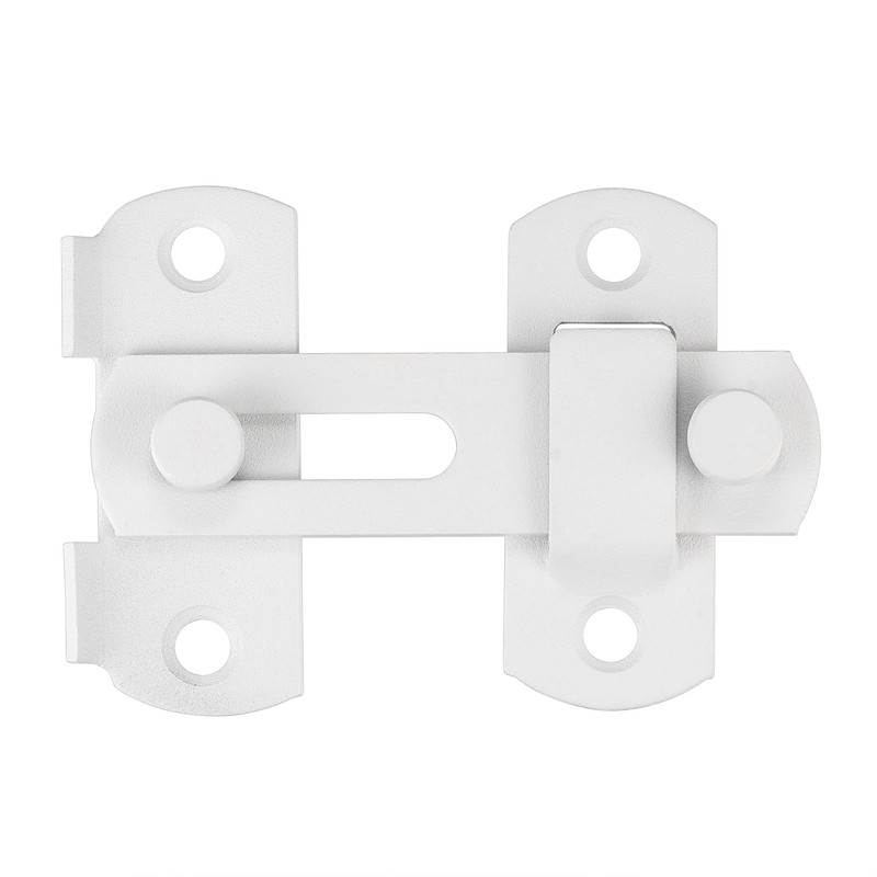 2 Packs Barn Door Latches，Matte White Stainless Steel barn gate