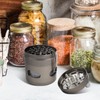 Grinder Hand Crank Spice Mill with Drawer Zinc Alloy Herb