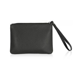 4.5 x 6.5 Clutch Stadium Approved, Leather Coin Purse for Women Wristlet Money Pouches for Cash Car Change with Zipper Lipstick Holder, Extra Small Makeup Bag for Purse Organizer Insert, Black