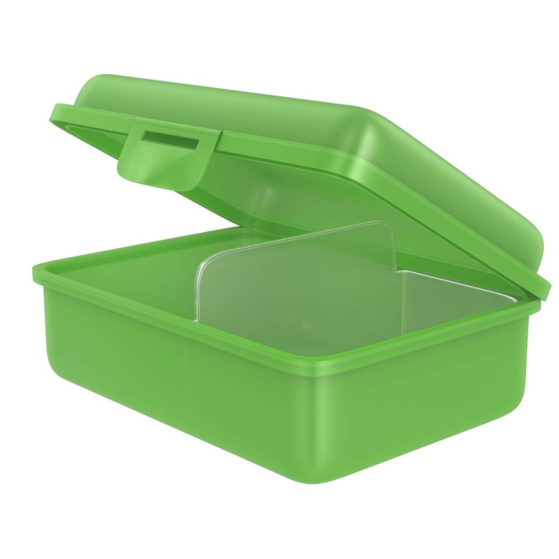 Fizzii Football Lunch Box, Plastic, green, 18 x 13 x