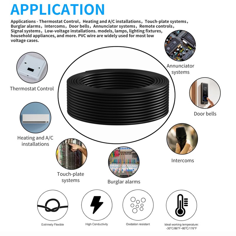 16 Gauge 7 Conductor Electrical Wire 50FT, UL 2464 16
