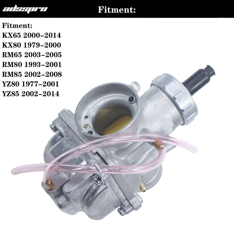 Adsspro Motorcycle Carburetor Carb for KX65 2000-2014 KX80 1979-2000 RM65