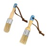 2 Brushes, Bristle Brush, Chalk Brush, Round Head Brush, Furniture