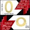 ZhongWang Hardware ZW-A200 4 Inch Bright Brass House Number 0/ZhongWang