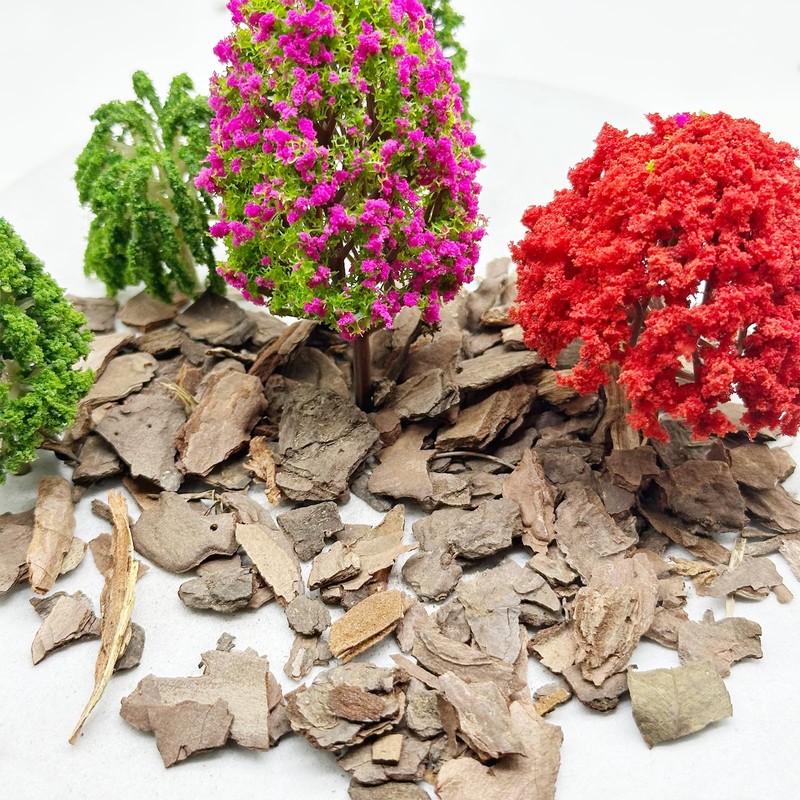 Woohome Miniature Garden Landscape, Model Scenery Tree Bark Miniature Bark