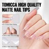 TOMICCA Nail Tips with 7 g Nail Glue Set, 240