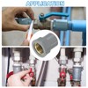 sourcing map 3 Pcs PVC Pipe Fittings, 25mm 3/4 PT