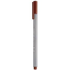 Staedtler Triplus Fineline 334 – Superfine Tip 0.3 mm Marron, Gris