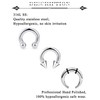 Ovxznts Large Septum Rings 2G PA Ring Horseshoe Barbell Stainless