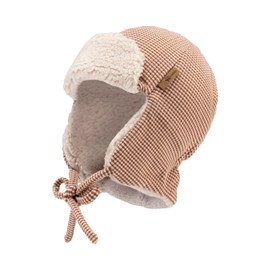 Sterntaler Beanie made of fine microfleece - unisex children's hat with envelope, rust