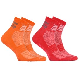 Sporty ABS anti-slip socks for kids - breathing cotton - smooth floor, trampolines, gymnastics, yoga, martial arts, dancing for boys and girls - sizes: EU 24-29 i 30-35, made in Europe -