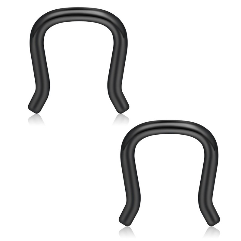 Ruifan 316L Surgical Steel U-Shaped & Horseshoe Nose Septum Hanger