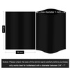 Black Shrink Bands,50x60mm 200 Pieces Black Shrink Wrap for Hot