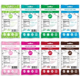 PUR Gum 8 Flavor Assortment Spearmint, Peppermint, Pomegranate Mint, Wintergreen, Cinnamon, Coolmint, Chocolate & Bubblegum