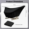 yeesport 420D Heavy-Duty Waterproof Hammock Cover, 112 x 6.7 x