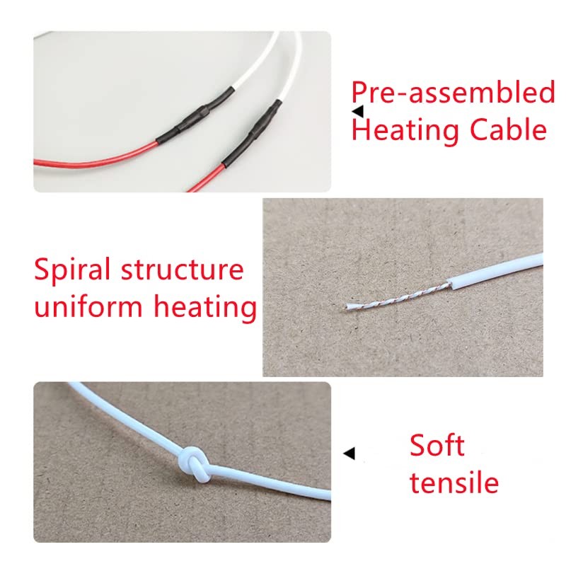 Nob.Yi 12V Pre-Assembled Silicon Rubber Heating Wire for DIY Steering