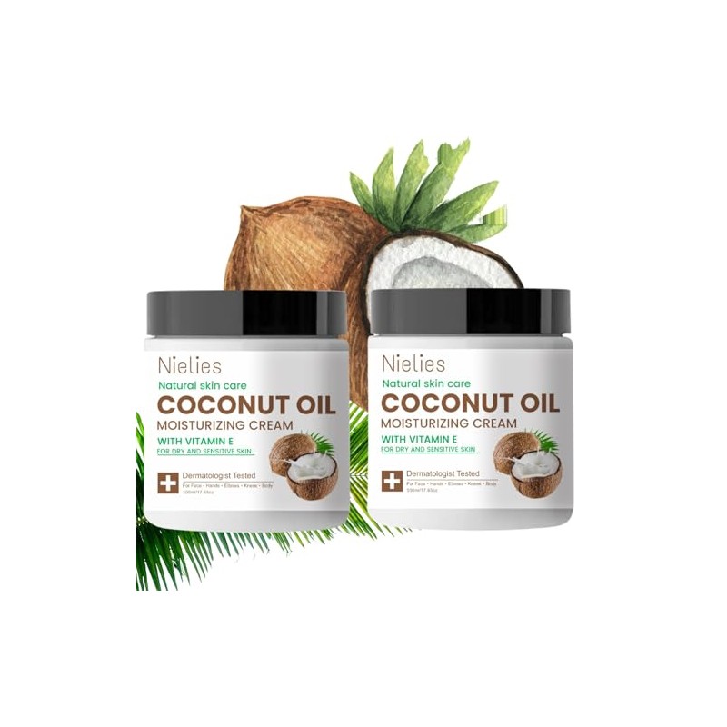 Coconut Oil Cream, Crema Corporal Coco, Crema de Coco, aceite