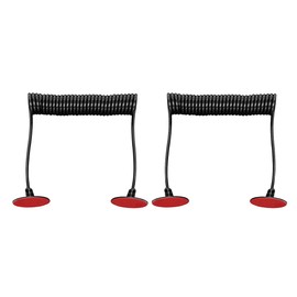 I3C 1.5M/4.9Ft Retractable Remote Control Tether-2Pcs, Remote Leash, Remote Cord, Remote Control Security Lock for TV,Gaming Controller,Tablets