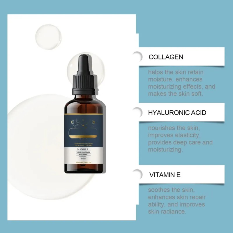 Vitamina C Colageno Acido Hialuronico Elastina Retinol 3pcs