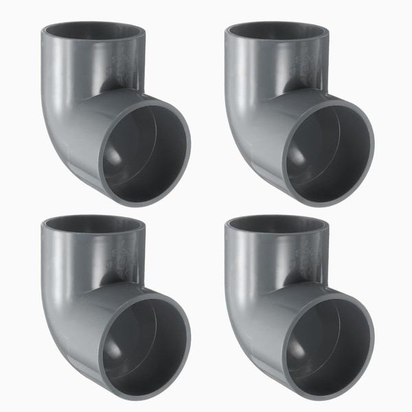 sourcing map 4pcs 2" 90 Degree Elbow Pipe Fittings, Furniture